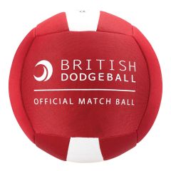 British Dodgeball Match Ball - Red/White, Size 2