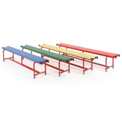 Upholstered Steel Balance Bench - 2m (6'6") - Set of 4