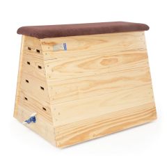 Traditional Vaulting Box - 1270mm High 5 Section with Hide Top