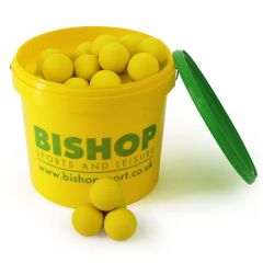 Mastersport Lacrosse Ball  Yellow - Bucket of 48