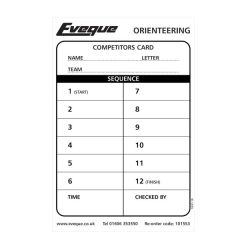 Orienteering Competitors Cards