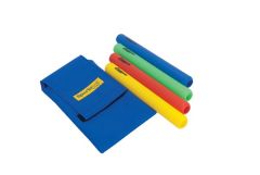 Relay Batons in Wallet Coloured Plastic Set of 4
