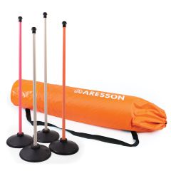 Aresson Plastic Rounders Post and Base Set with Bag - 120cm Mixed