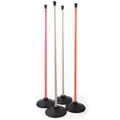 Aresson Plastic Rounders Post and Base Set - 90cm Mixed