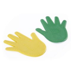 Activate Dimpled Hand  Yellow and Green - Pair