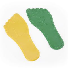 Activate Dimpled Foot  Yellow and Green - Pair