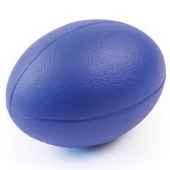 Coated Foam Rugby Ball - Blue