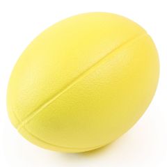 Coated Foam Rugby Ball - Yellow