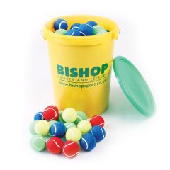 Coloured Tennis Ball  - Bucket of 96