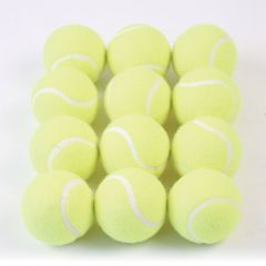 Coloured Tennis Ball  Yellow - Set of 12
