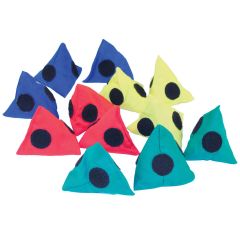 Hook And Loop Pyramid Bean Bag - Set of 12