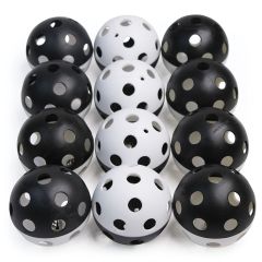 Airflow Bell Ball 9cm - Set of 12 Black/White