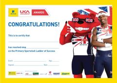 British Athletics Awards Sportshall Primary Certificate