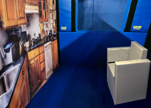 MTE Bespoke Printed Backdrop and Scenario-Training Furniture Design and Manufacturing