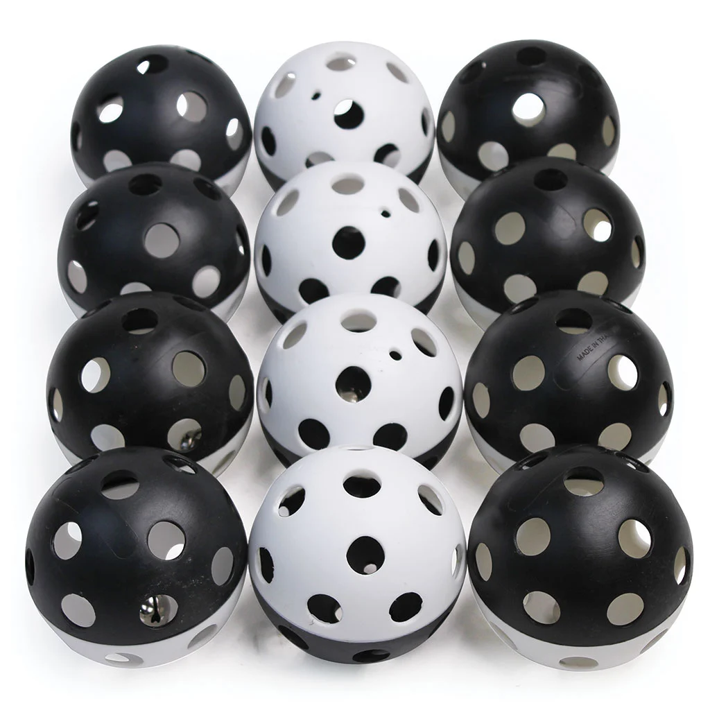 Airflow Bell Ball 9cm – Set of 12 Black/White