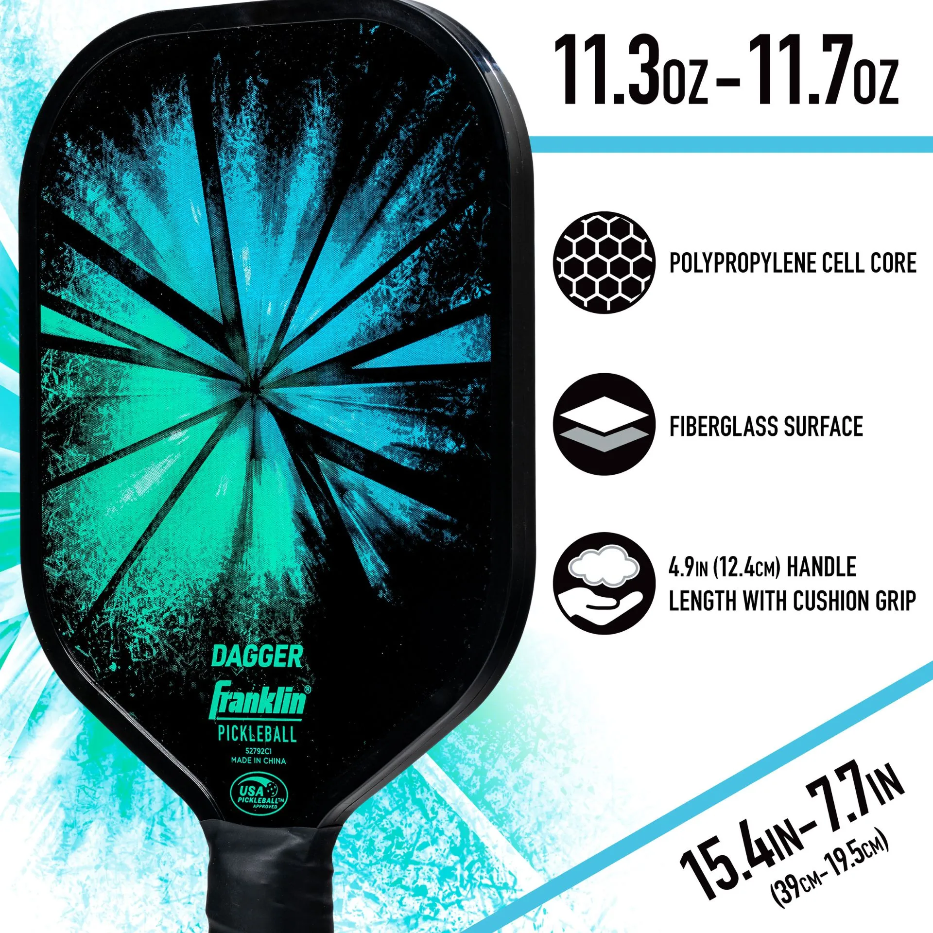 Franklin Dagger 2 Player Pickleball Paddle and Ball Set