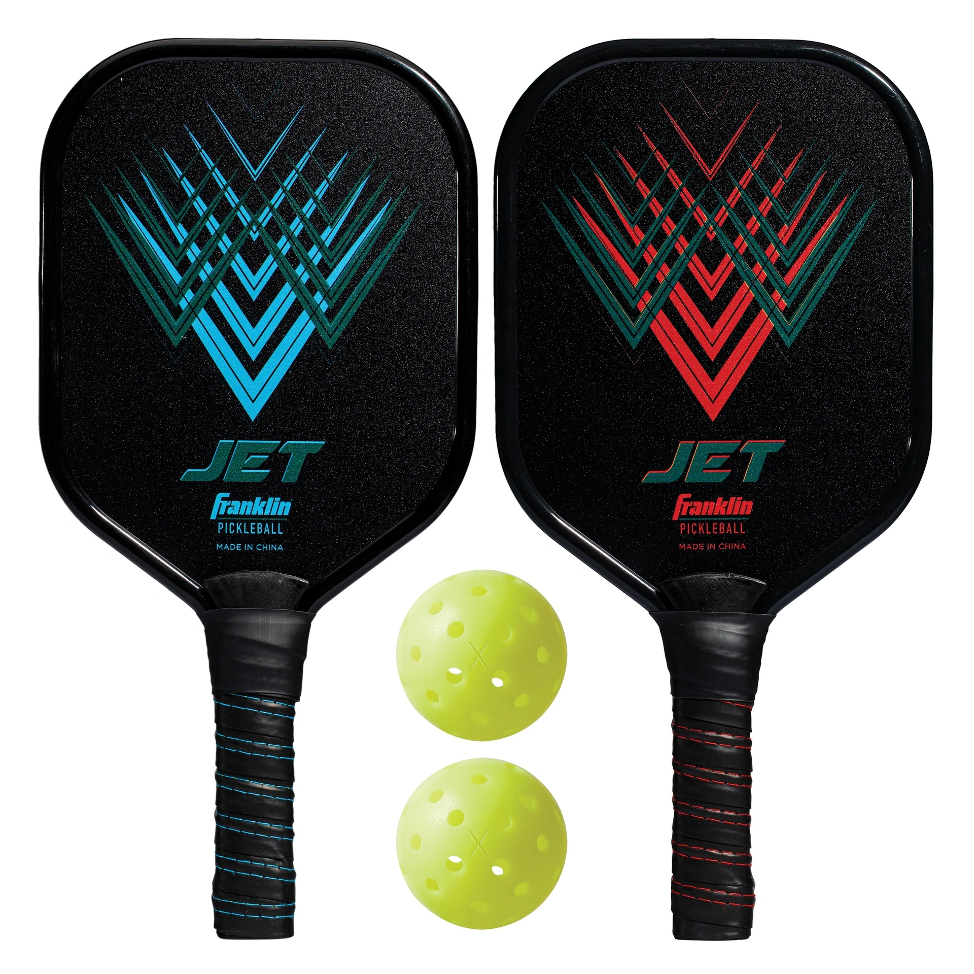 Franklin Jet 2 Player Pickleball Paddle and Ball Set