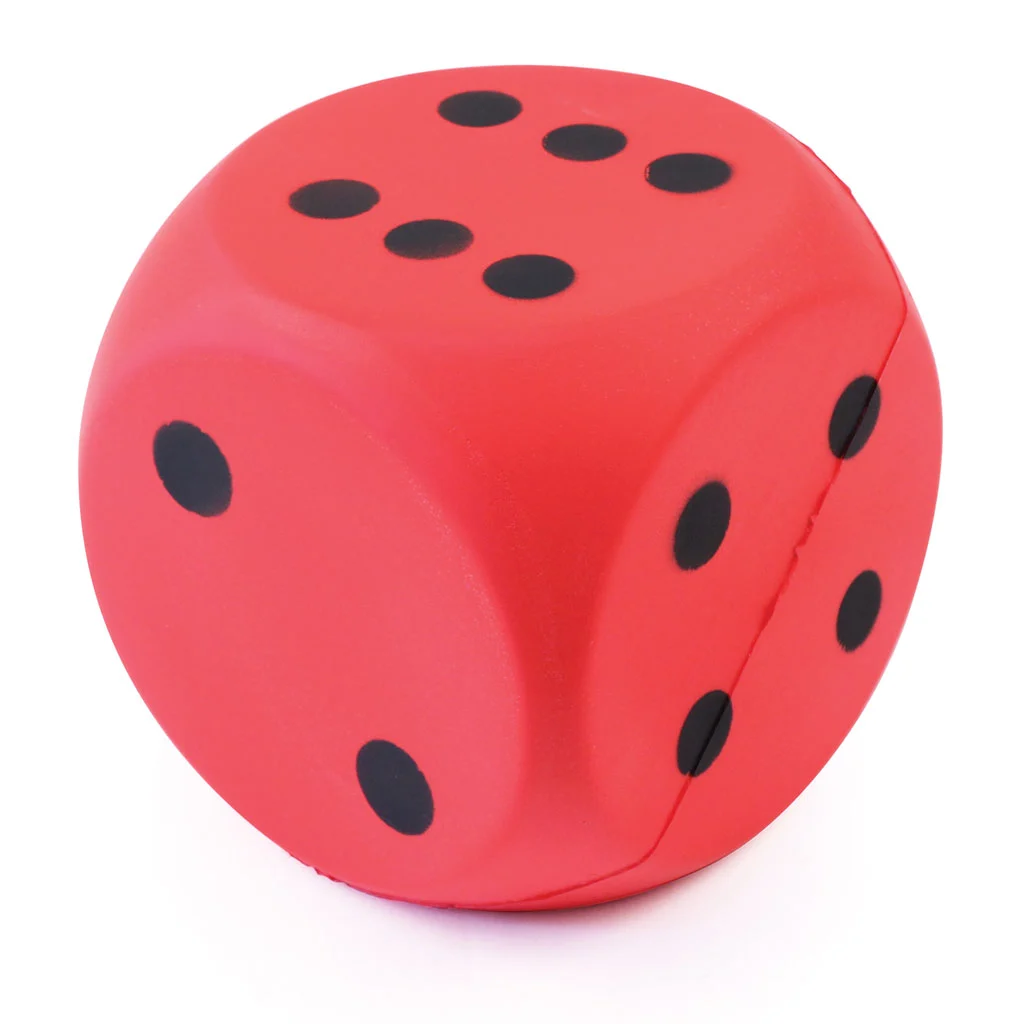 Coated Foam Dice 160mm – Red