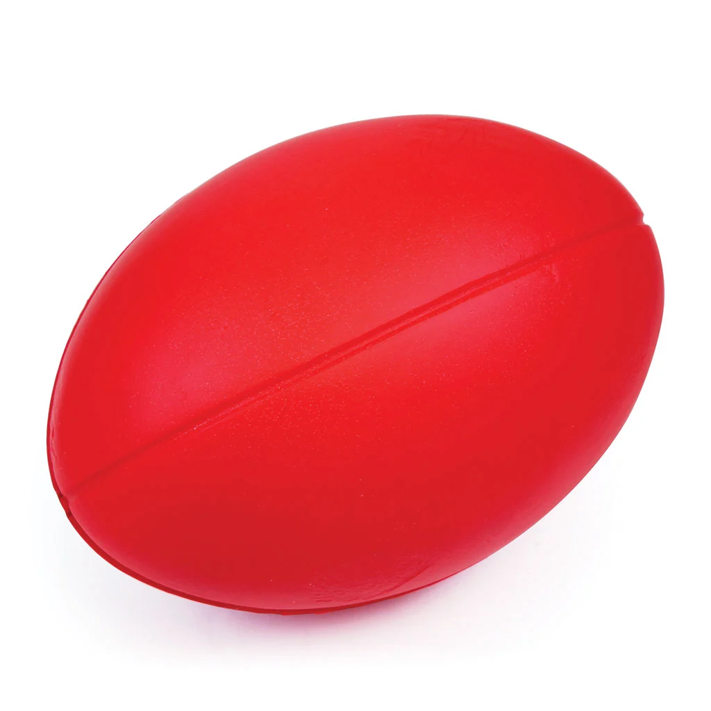 Skinned Foam Midi Rugby Ball – Red