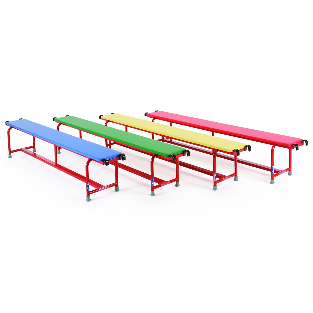 Upholstered Steel Balance Bench – 2m (6’6″) – Set of 4