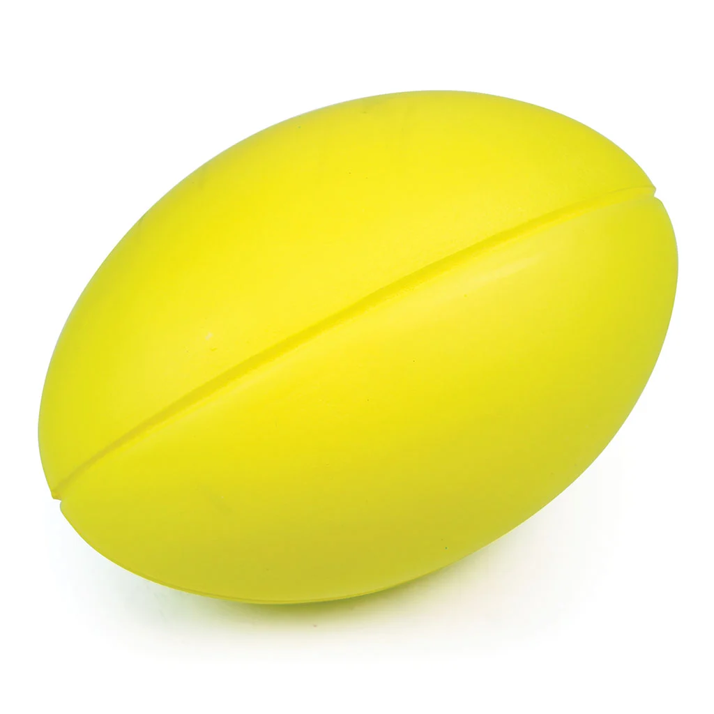 Skinned Foam Midi Rugby Ball – Yellow