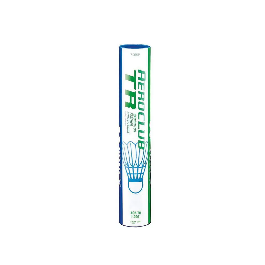 Yonex Aeroclub TR Feather Shuttlecocks – Tube of 12
