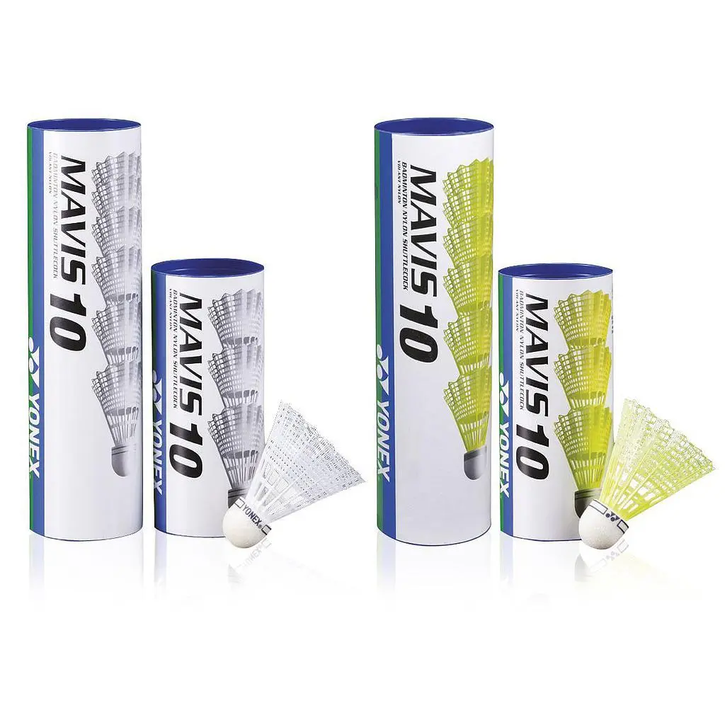 Yonex Mavis 10 Nylon Shuttlecocks – Tube of 6